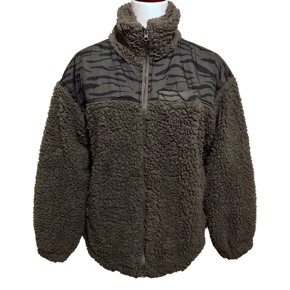 Thread & Supply NWT Full Zip Sherpa Teddy Jacket Women Various